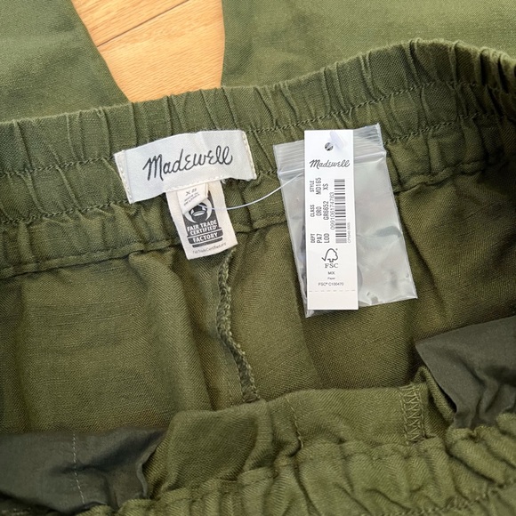 NWT! Madewell Tapered Huston Cargo Pull-On Crop Pants - Picture 5 of 6